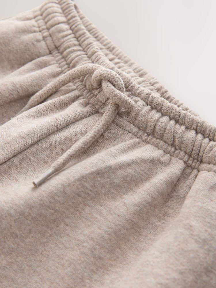 Oatmeal Marl Wide Fit Soft Touch Jersey Joggers (3mths-7yrs)