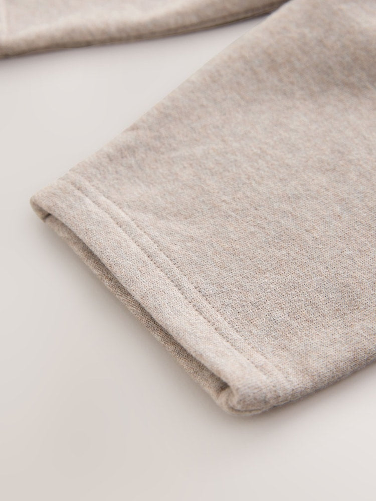 Oatmeal Marl Wide Fit Soft Touch Jersey Joggers (3mths-7yrs)
