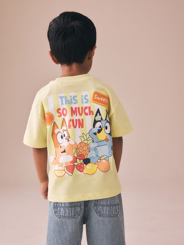 Yellow Bluey Short Sleeve T-Shirt (12mths-7yrs)
