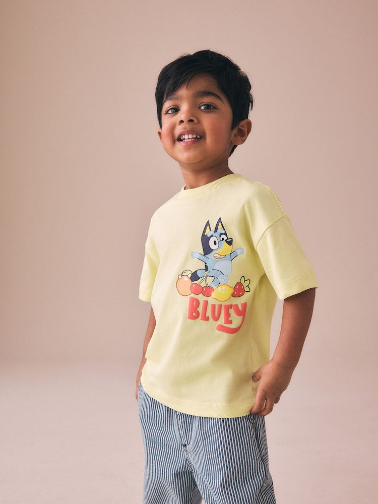 Yellow Bluey Short Sleeve T-Shirt (12mths-7yrs)