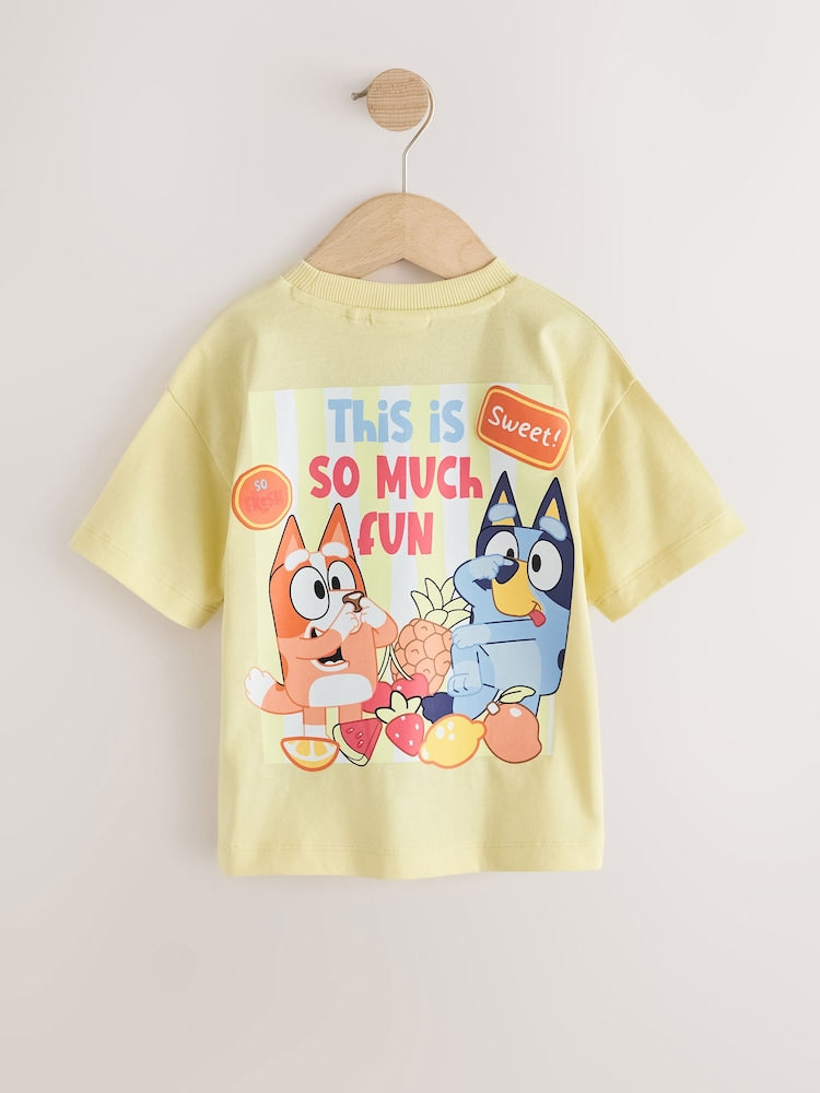 Yellow Bluey Short Sleeve T-Shirt (12mths-7yrs)