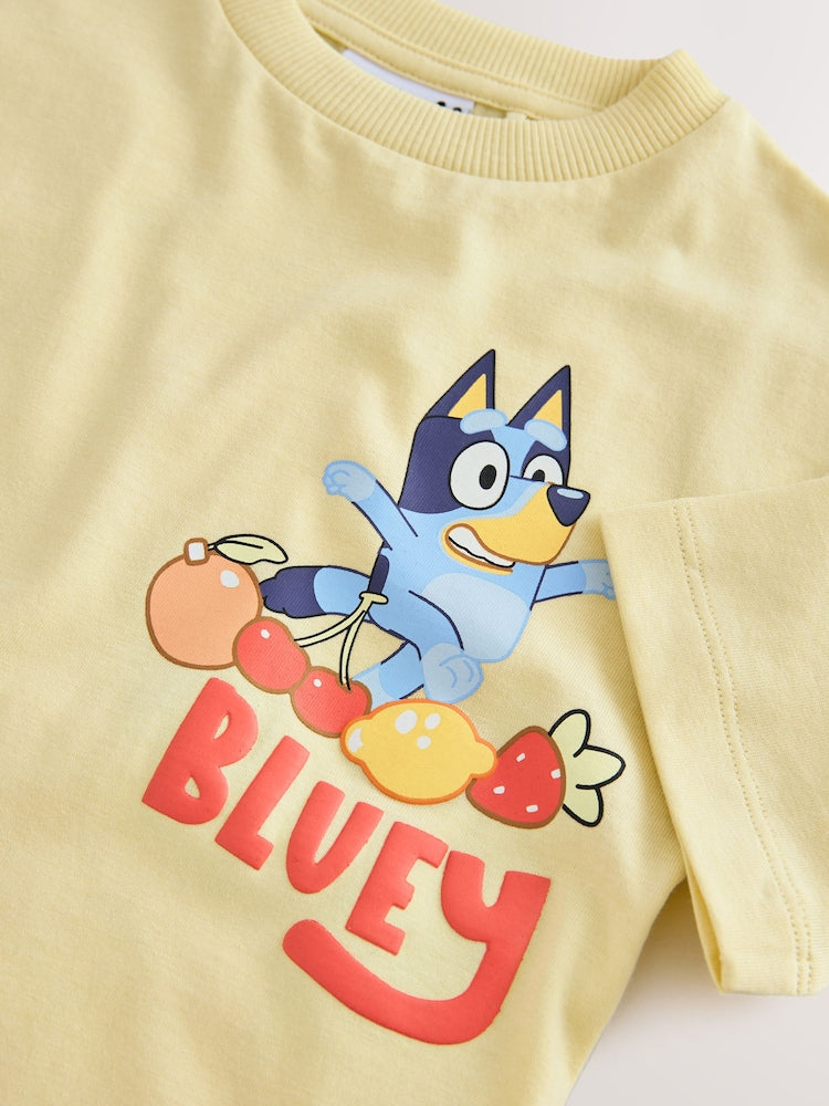 Yellow Bluey Short Sleeve T-Shirt (12mths-7yrs)