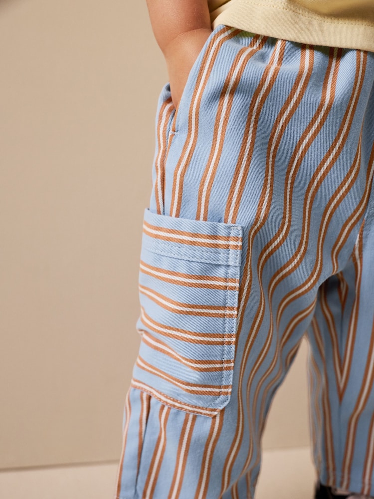 Blue/Rust Brunch Stripe