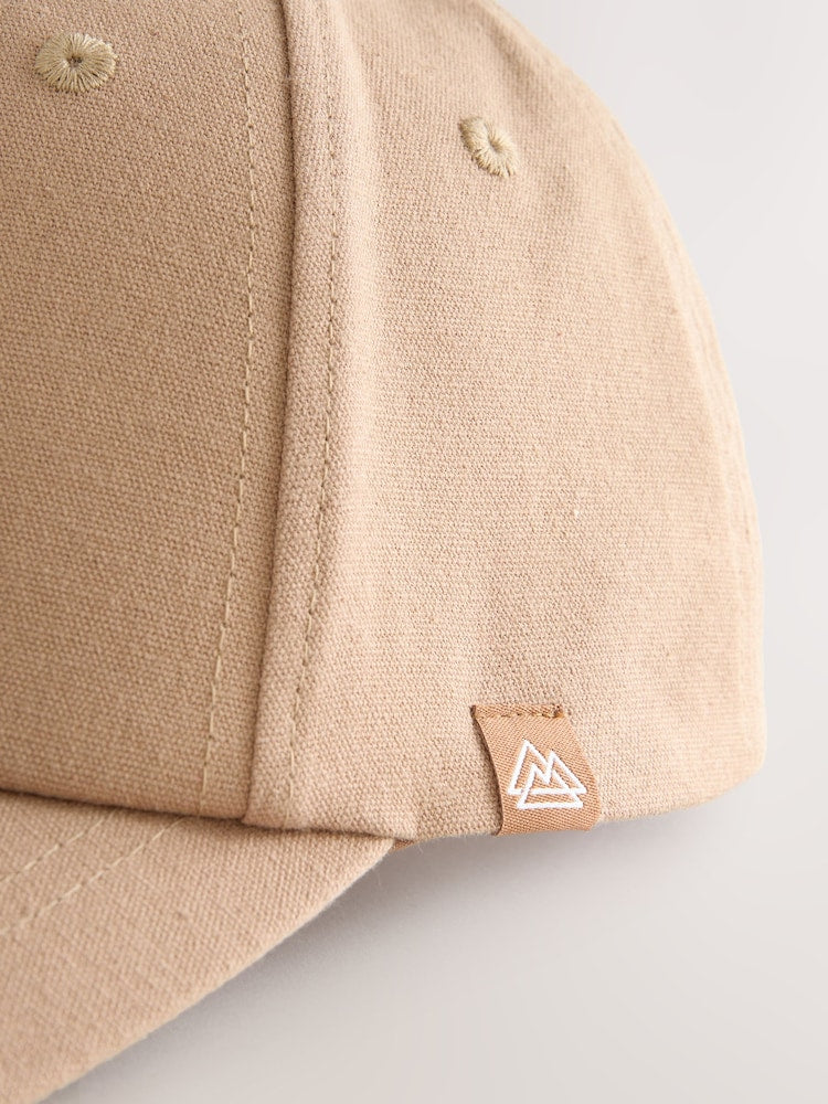 Cement Brown Canvas Cotton Cap 1-16 Years (3mths-16yrs)