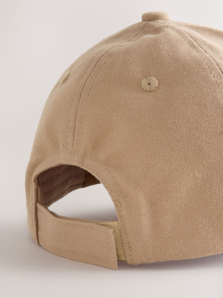 Cement Brown Canvas Cotton Cap 1-16 Years (3mths-16yrs)