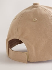 Cement Brown Canvas Cotton Cap 1-16 Years (3mths-16yrs) - Size 3-9 Months (62-74cm)