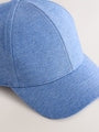 Pale Blue Jersey Marl Cap (3mths-13yrs) - Size 3-9 Months (62-74cm)