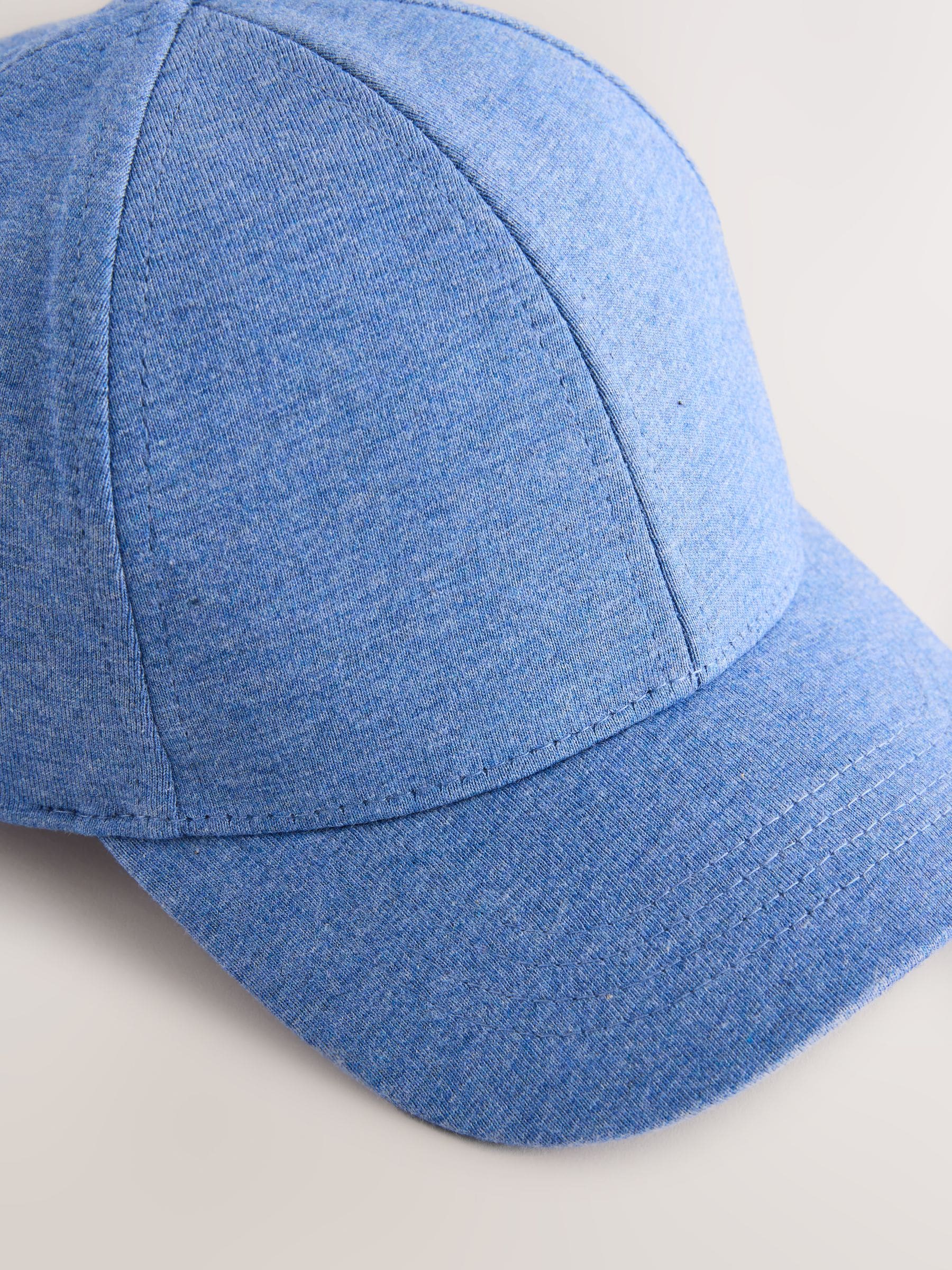 Pale Blue Jersey Marl Cap (3mths-13yrs) - Size 3-9 Months (62-74cm)