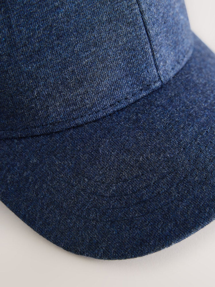 Navy Blue Jersey Marl Cap (3mths-13yrs)