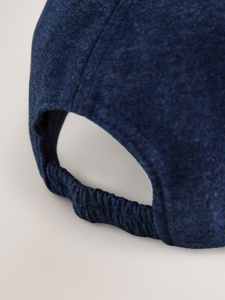 Navy Blue Jersey Marl Cap (3mths-13yrs)