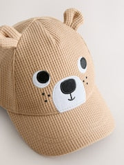 Stone Bear 3D Cap (3mths-10yrs) - Size 3-9 Months (62-74cm)