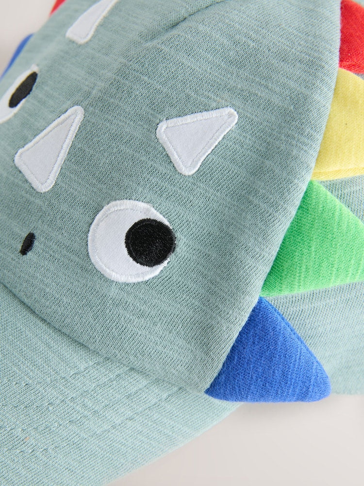 Green Dino Spike 3D Cap (3mths-10yrs)