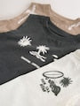 Black Palm Trees Graphic Vests 3 Pack (3mths-7yrs) - Size 3-6 Months (62-68cm)
