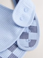 Blue Little Brother Baby Bibs 2 Pack - Size One