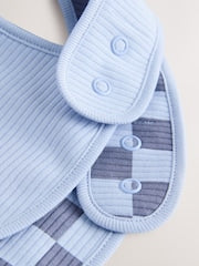 Blue Little Brother Baby Bibs 2 Pack - Size One