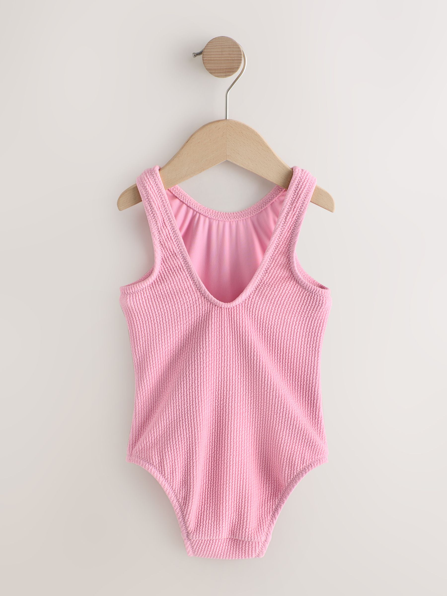 Light Pink Crinkle Swimsuit (3mths-7yrs) - Size 3-6 Months (62-68cm)