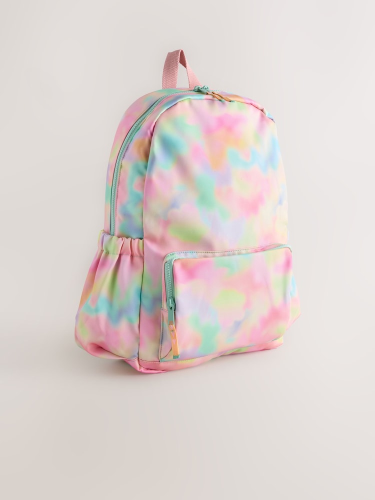 Pink Tie-Dye Backpack