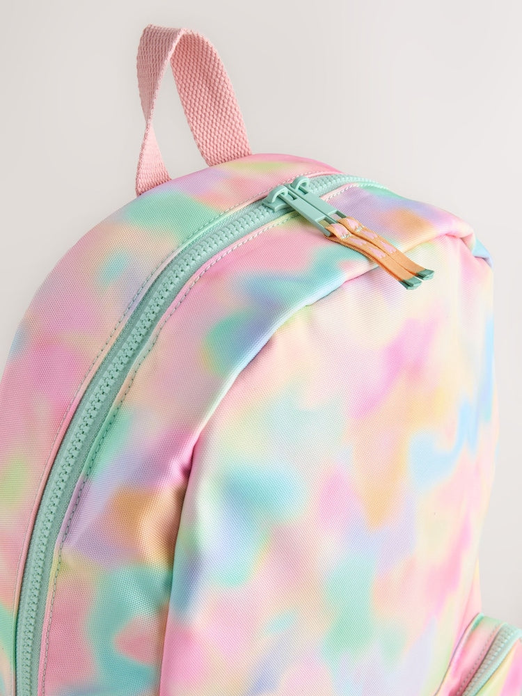Pink Tie-Dye Backpack