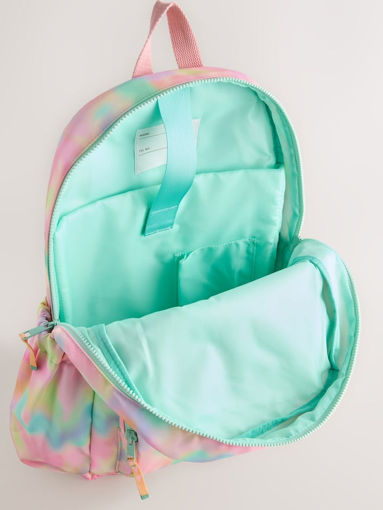 Pink Tie-Dye Backpack
