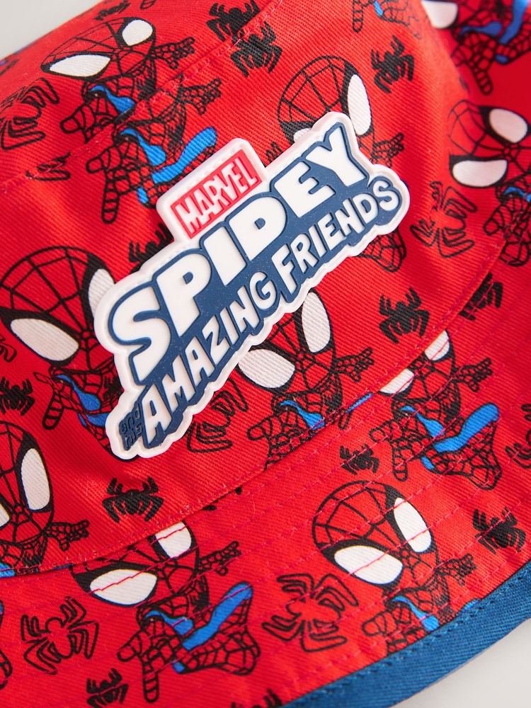 Red/Navy Blue Spidey and His Amazing Friends Buckey Hat (1-10yrs) - Size 1-2 Years (80-92cm)