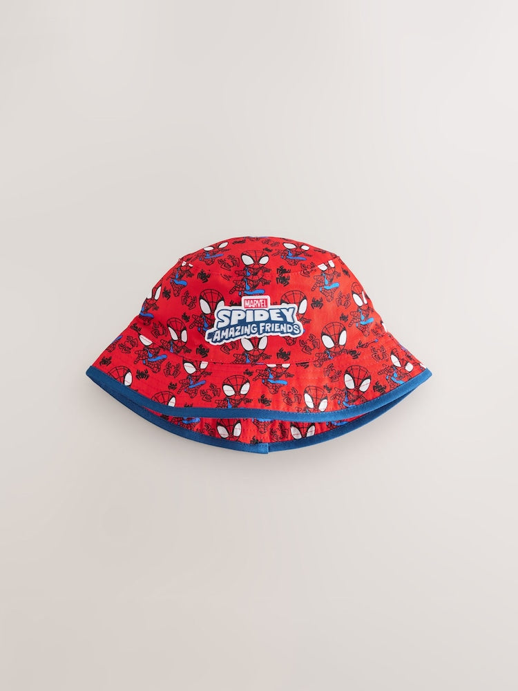 Red/Navy Blue Spidey and His Amazing Friends Buckey Hat (1-10yrs) - Size 1-2 Years (80-92cm)