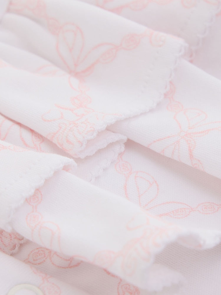 White/Pink Peplum Frill
