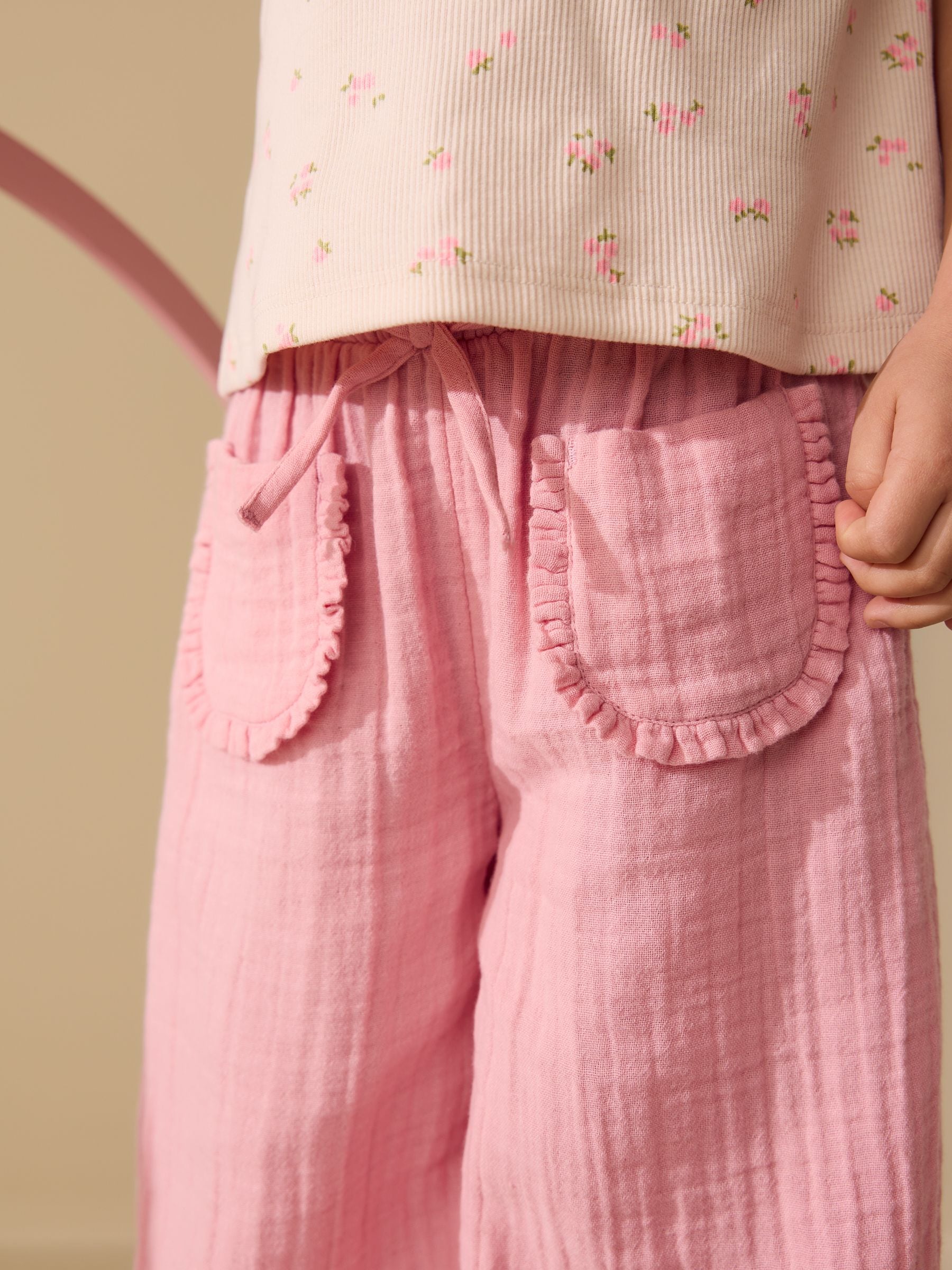Light Pink Pull On Trousers (3mths-7yrs)