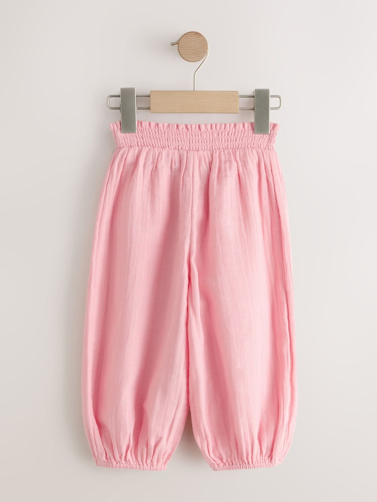 Light Pink Pull On Trousers (3mths-7yrs)
