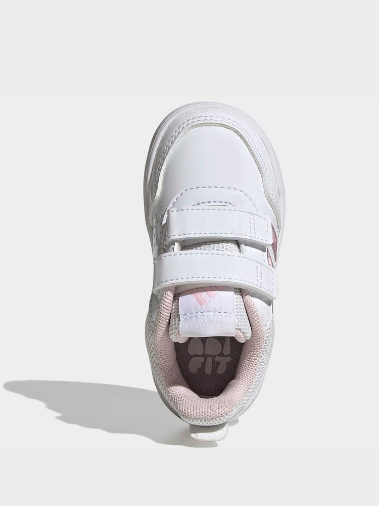 adidas Pink/White Hook and Loop Tensaur Sport 3.0 Infant Trainers