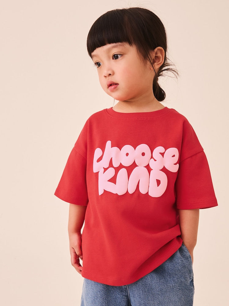 Red Short Sleeve T-Shirt (3mths-7yrs)