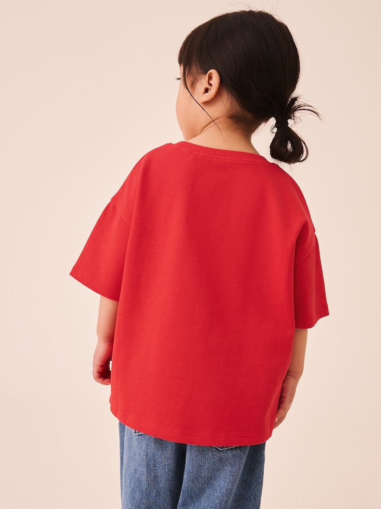 Red Short Sleeve T-Shirt (3mths-7yrs)