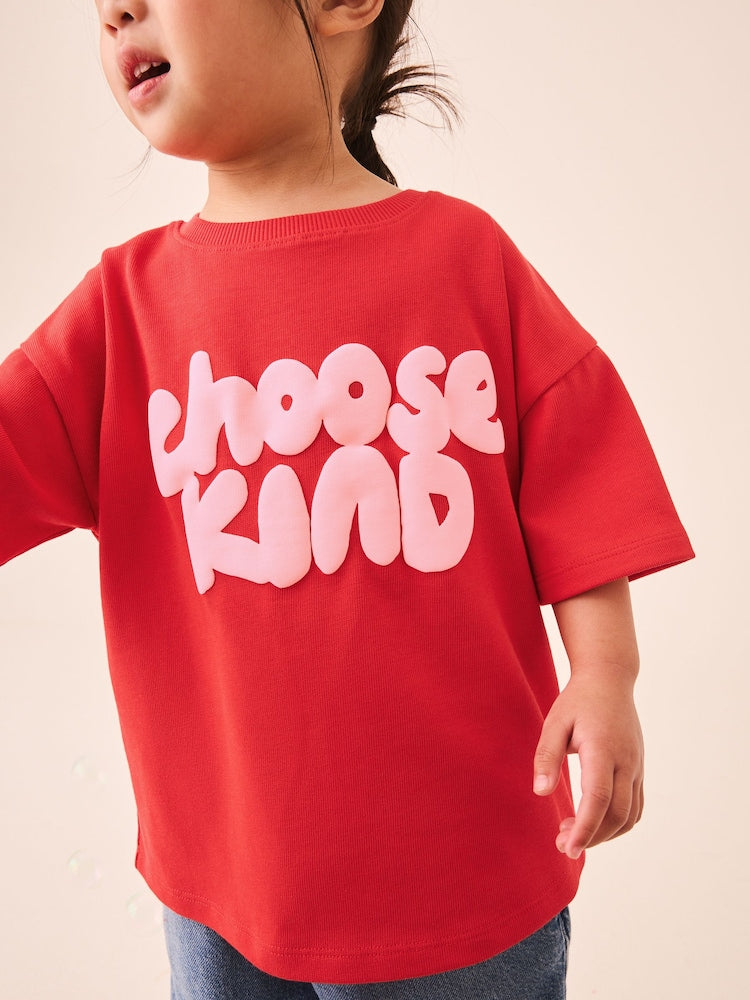 Red Short Sleeve T-Shirt (3mths-7yrs)