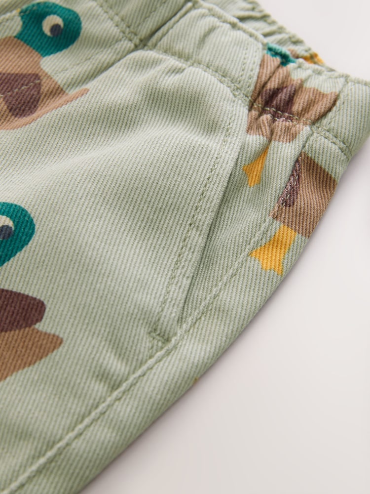 Green Duck Pull On Wide Trousers (3mths-7yrs)