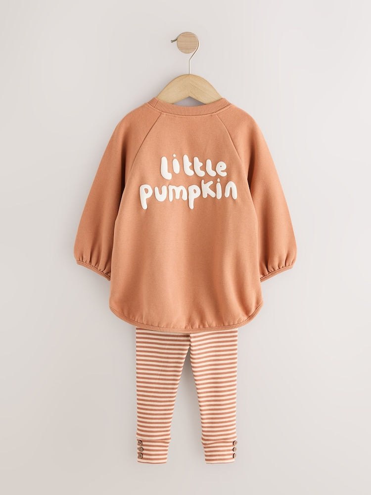 Orange Little Pumpkin Sweatshirt and Legging Set (3mths-7yrs)