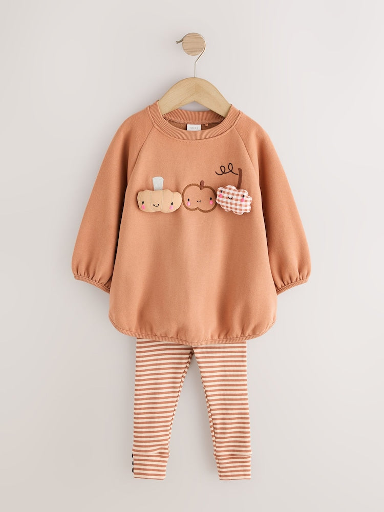 Orange Little Pumpkin Sweatshirt and Legging Set (3mths-7yrs)