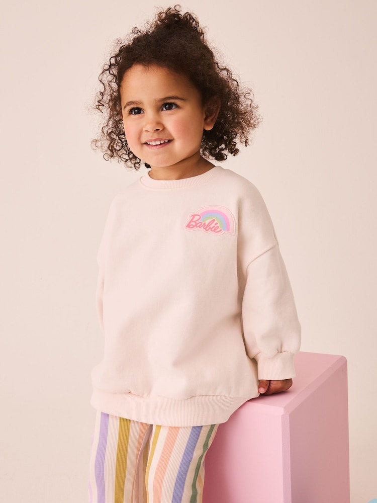 Barbie Dreamhouse Rainbow Sweatshirt and Flare Leg Set (3mths-7yrs)