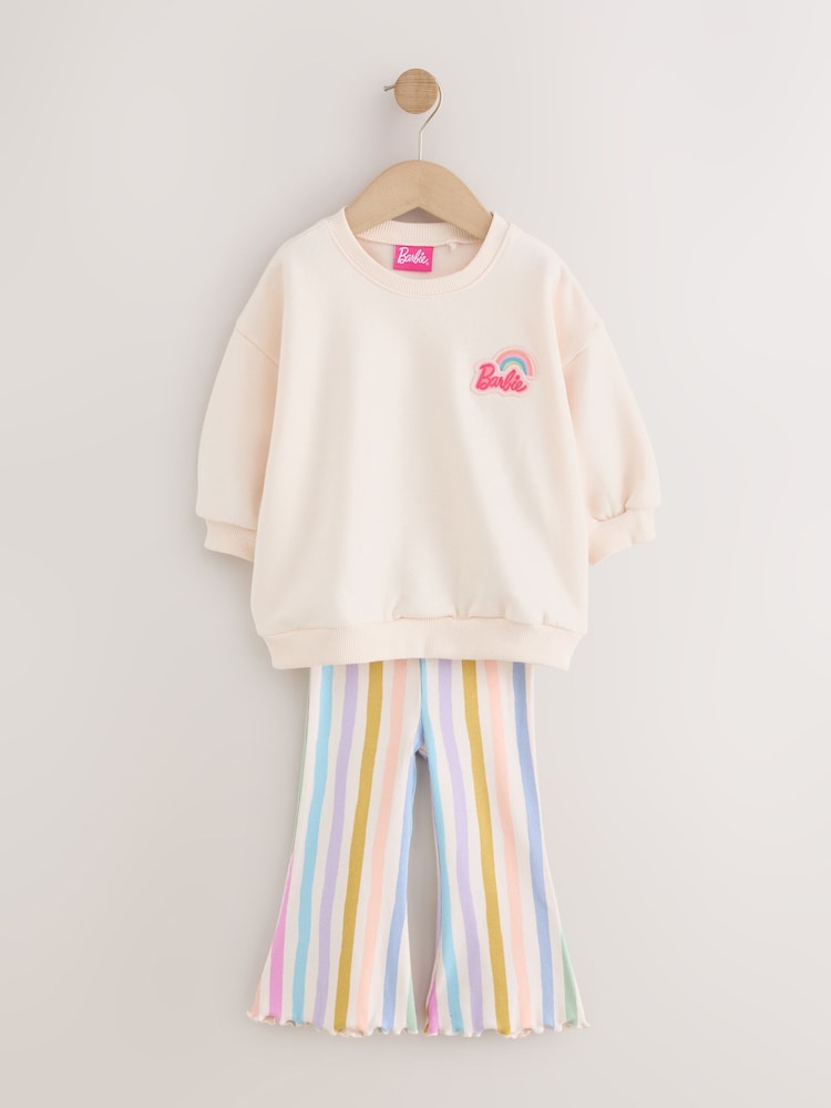 Barbie Dreamhouse Rainbow Sweatshirt and Flare Leg Set (3mths-7yrs)
