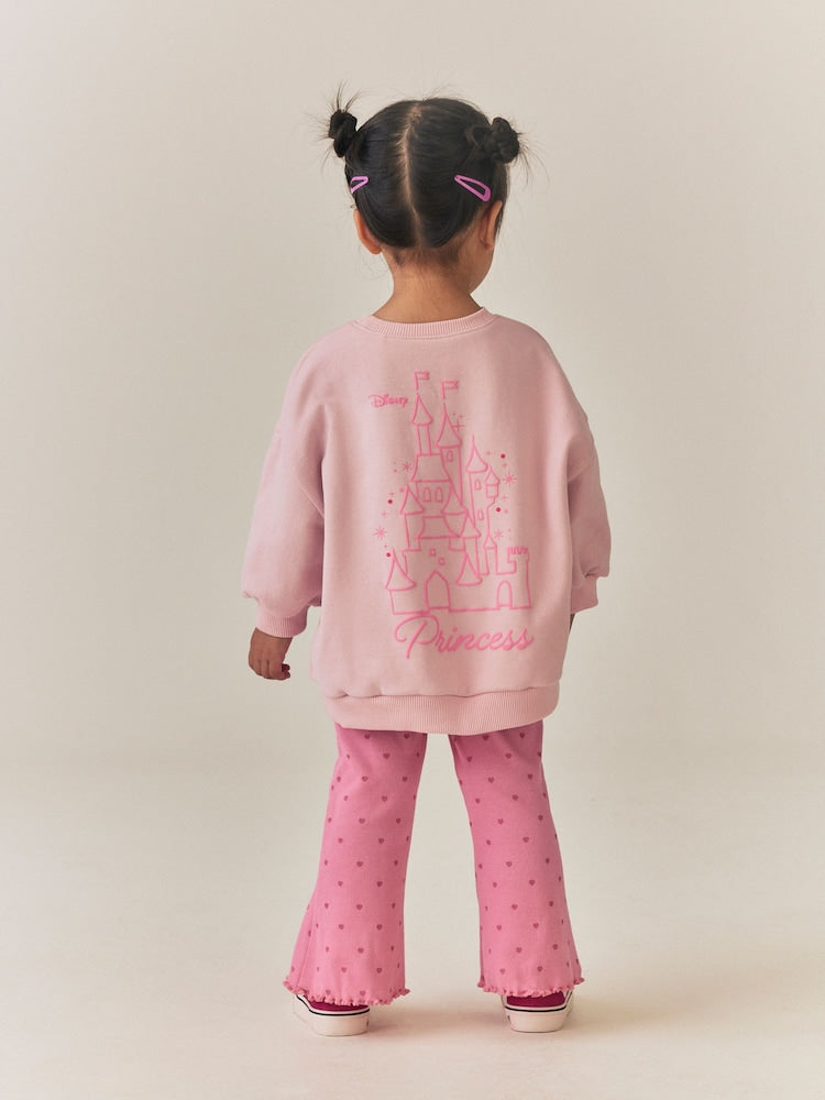 Disney Princess Pale Pink Sweatshirt and Flare Set (3mths-7yrs)