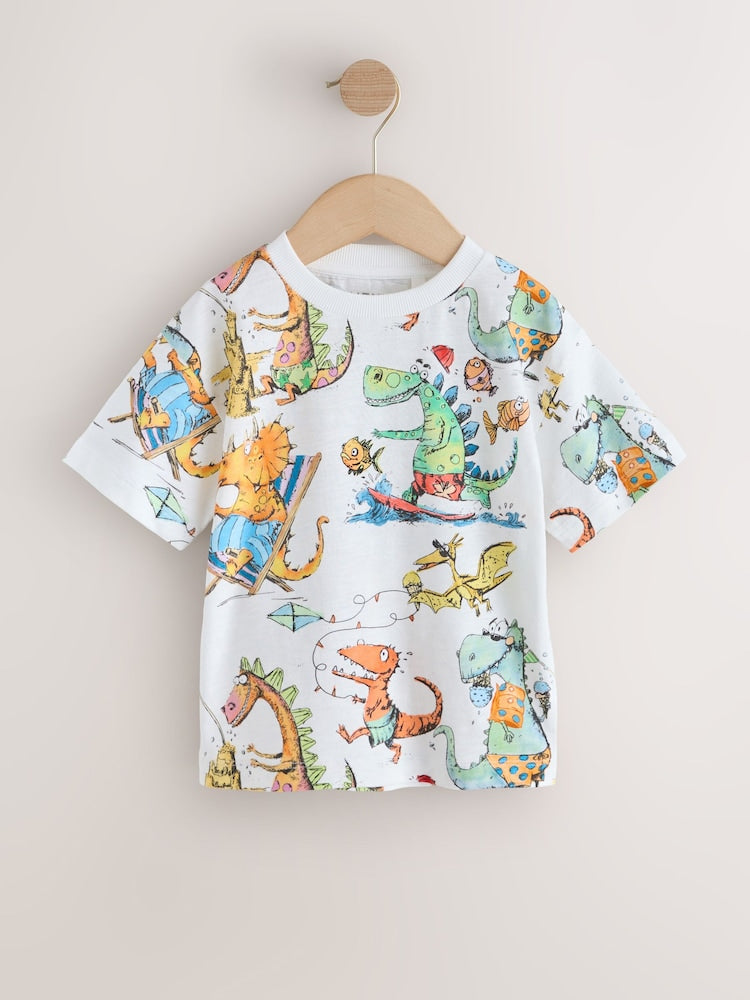 Multi Short Sleeve Graphic T-Shirts 3 Pack (3mths-7yrs)