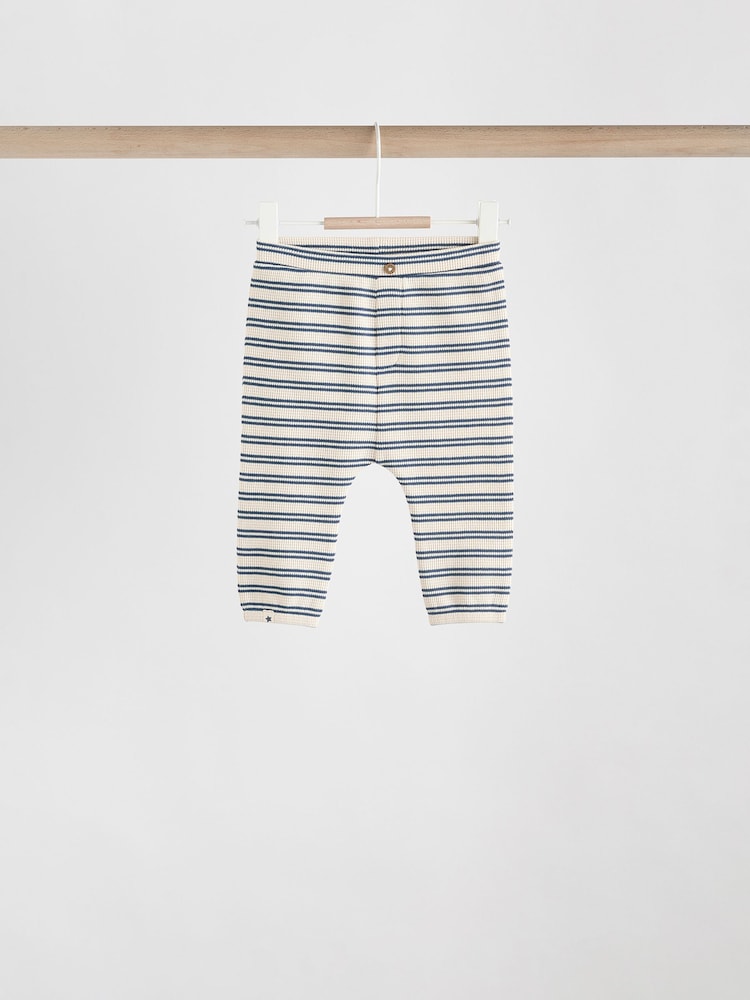 Green/Blue/Brown Stripe Baby Top & Leggings Set 6 Piece (0mths-3yrs)