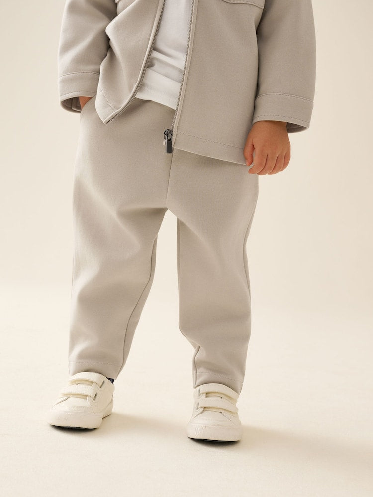 Cream Smart Jacket Top & Trousers Set 3 Piece (3mths-7yrs)