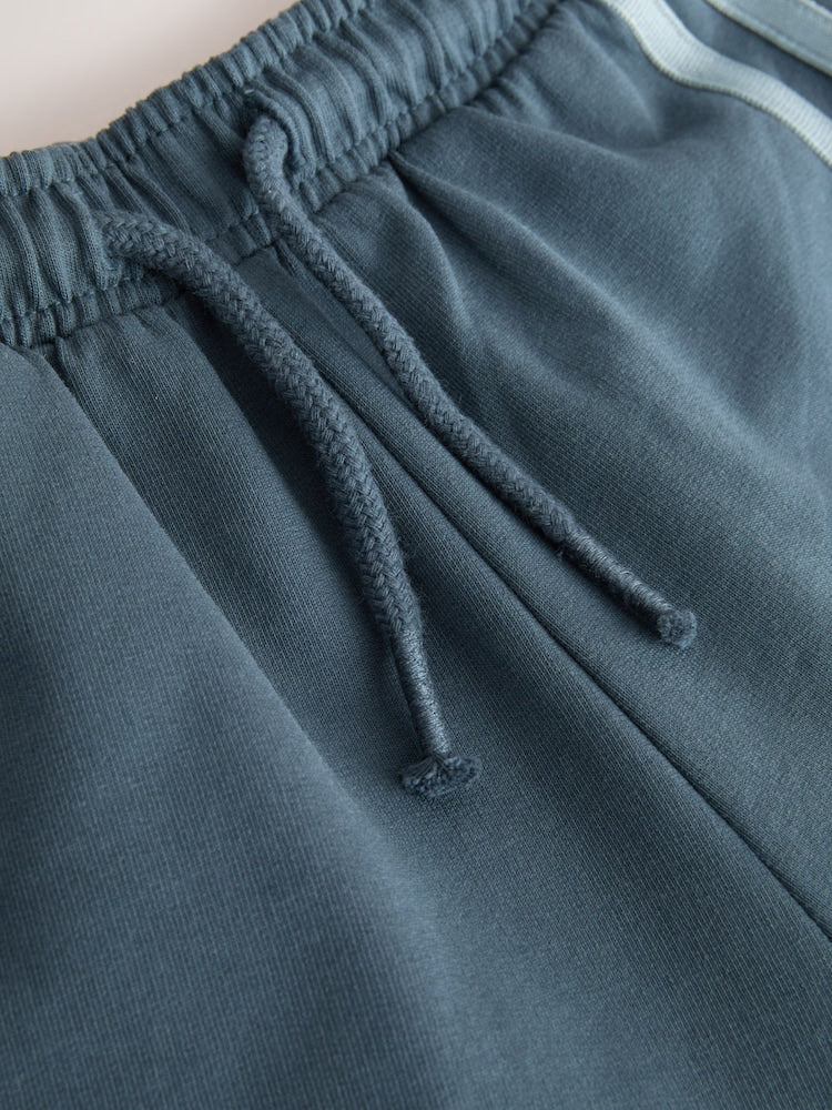 Teal Blue Wide Leg Side Stripe Joggers (3mths-7yrs) - Size 3-6 Months (62-68cm)