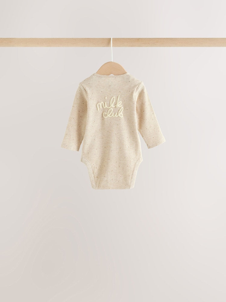 Neutral Milk Club Long Sleeve Baby Bodysuits 3 Pack