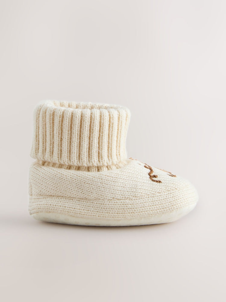Neutral Milk Club Sock Top Boot Shoes (0-18mths)