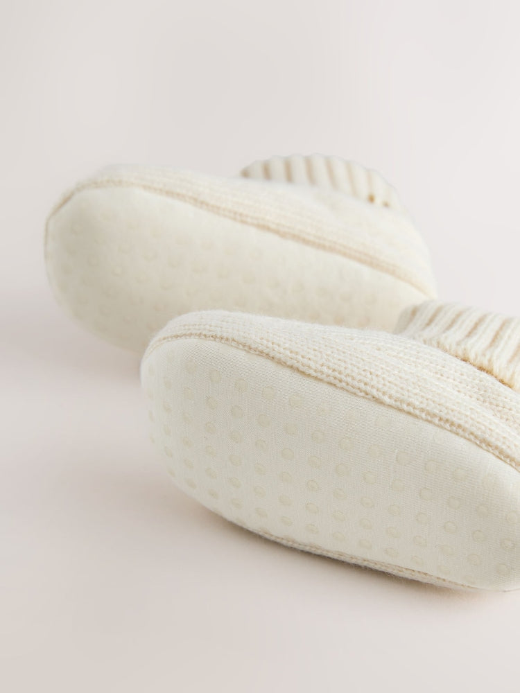 Neutral Milk Club Sock Top Boot Shoes (0-18mths)