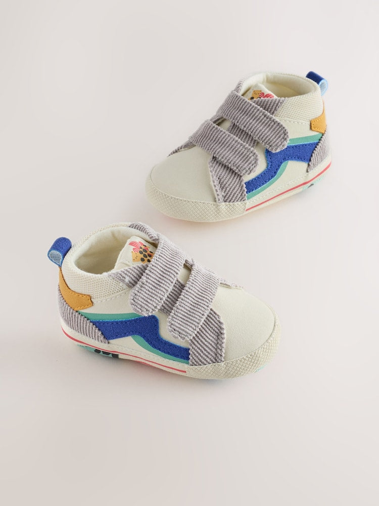 Multi Safari Hitop Baby Trainers (0-2mths)