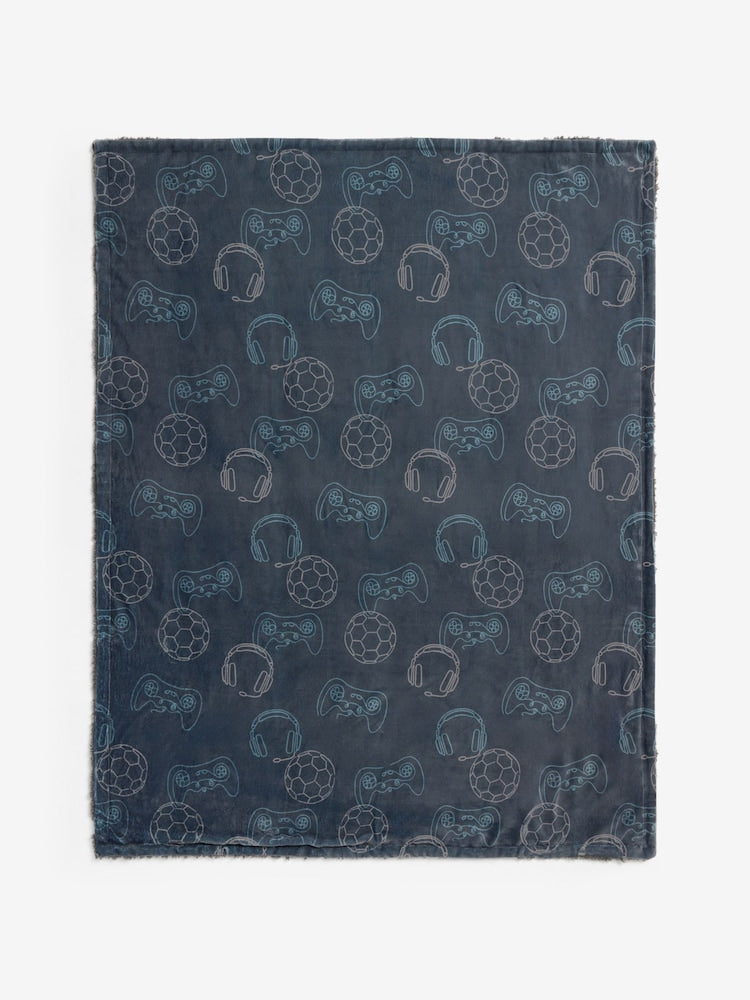 Linear Gamer Sherpa Fleece Throw