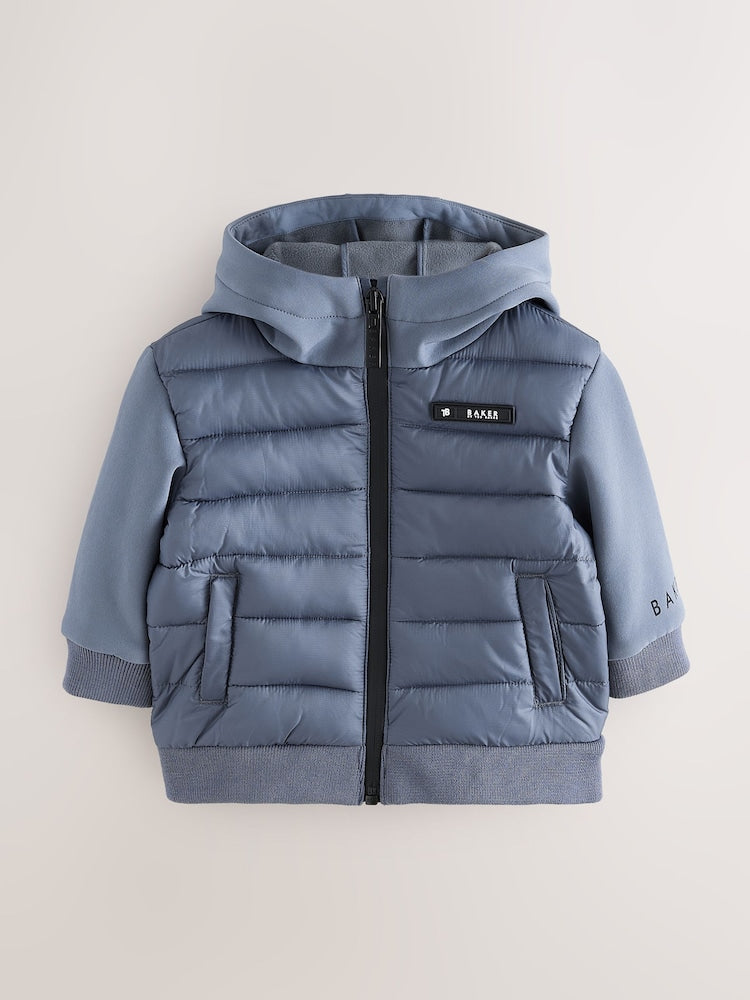 Baker by Ted Baker Charcoal Grey Neoprene Padded Coat