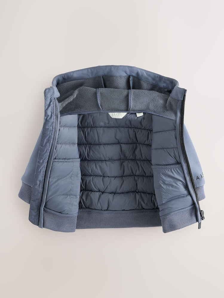 Baker by Ted Baker Charcoal Grey Neoprene Padded Coat