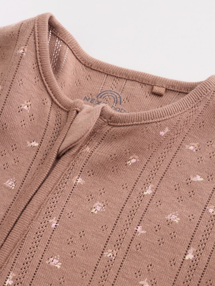 Brown Ditsy Floral